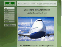 Tablet Screenshot of hajjaircraft.com